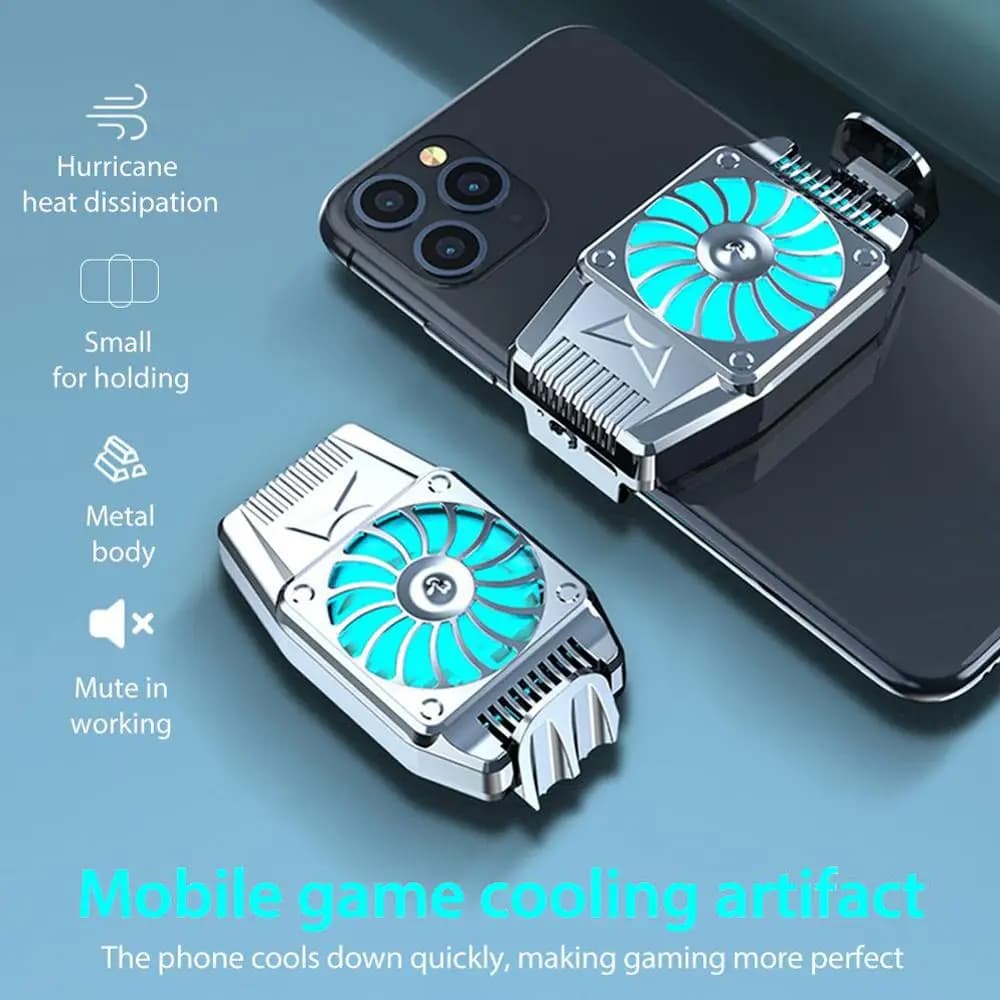 Universal Mini mobile phone radiator cooling fan Turbo Hurricane game Cooler mobile cold heat sink for IPhone/Samsung/Xiaomi