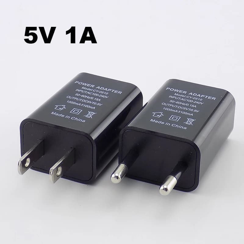 5V 1A 1000ma Mini caricatore USB adattatore di alimentazione caricatore da tavolo da parete ricarica per adattatore da viaggio portatile per telefono Power Bank
