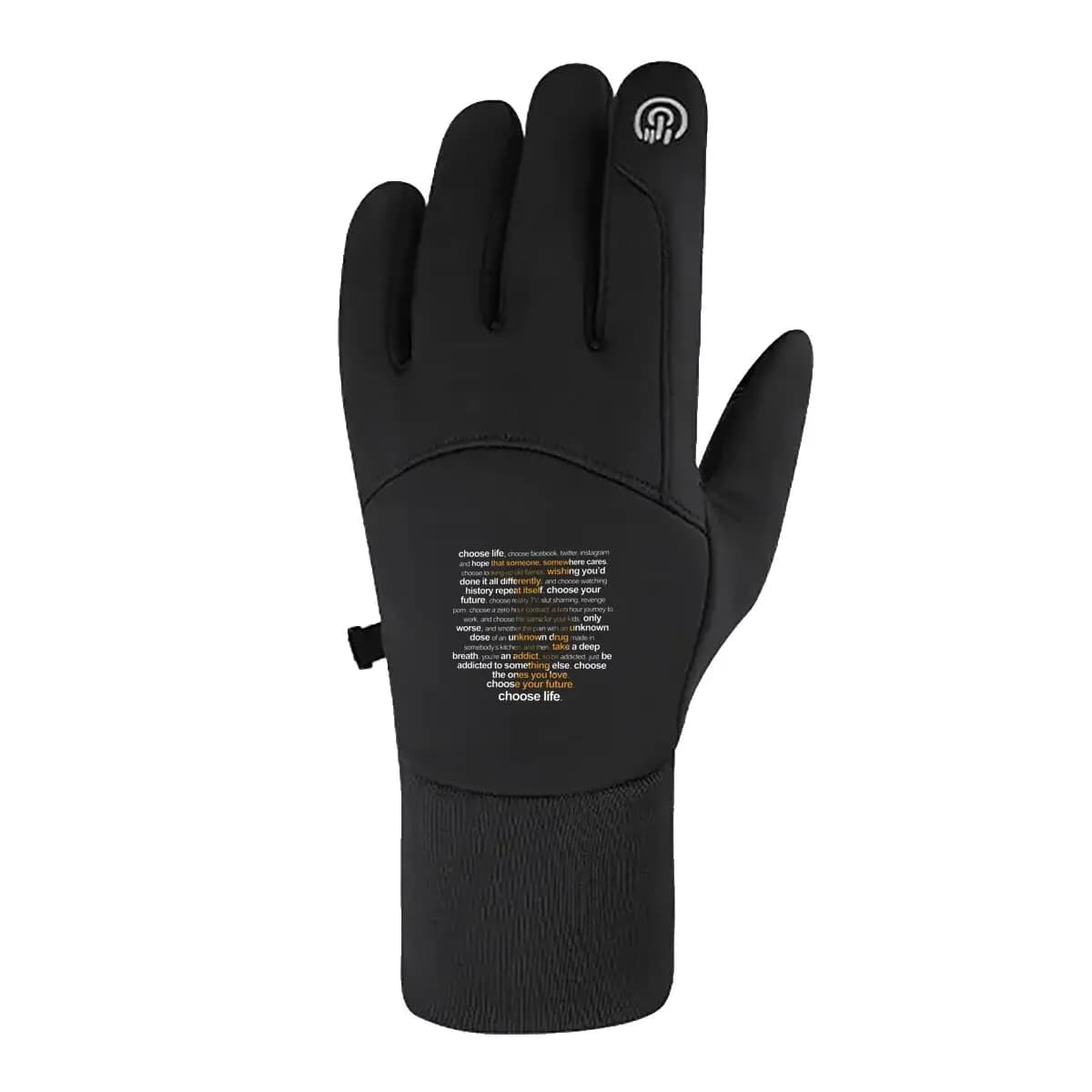 Scegli la vita Testo monologo Guanti da ciclismo Motociclista Autunno Inverno Caldo