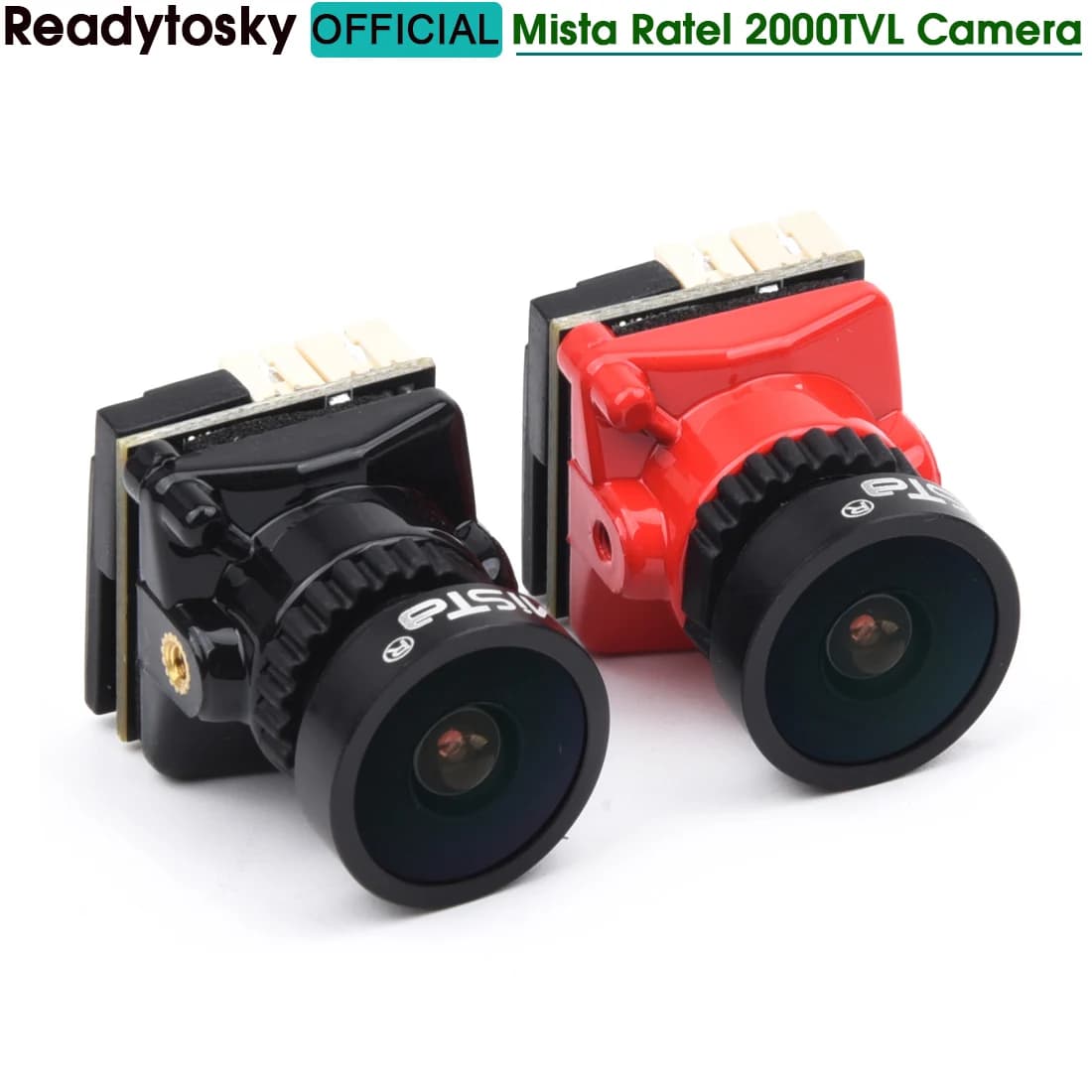 Mixed Ratel 2000TVL FPV Mini 1 / 1,8 '' inch Starlight HDR 2,1 mm 4:3 and 16:9 NTSC and PAL switchable for RC FPV Drone
