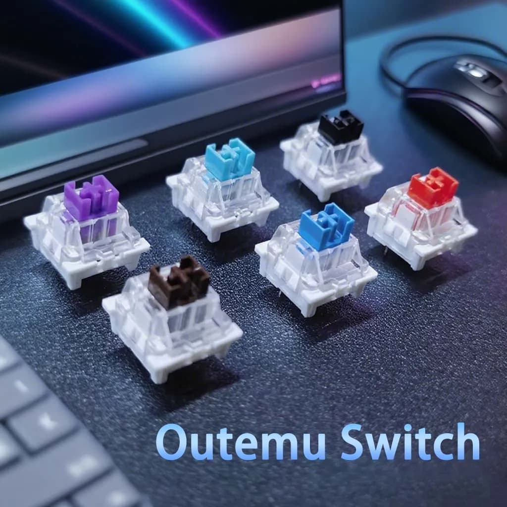 Dustproof Outemu Switch Mechanical Keyboard Linear Tactile Clicky Silent Switches for MX Mechanical Keyboards Gaming Switch