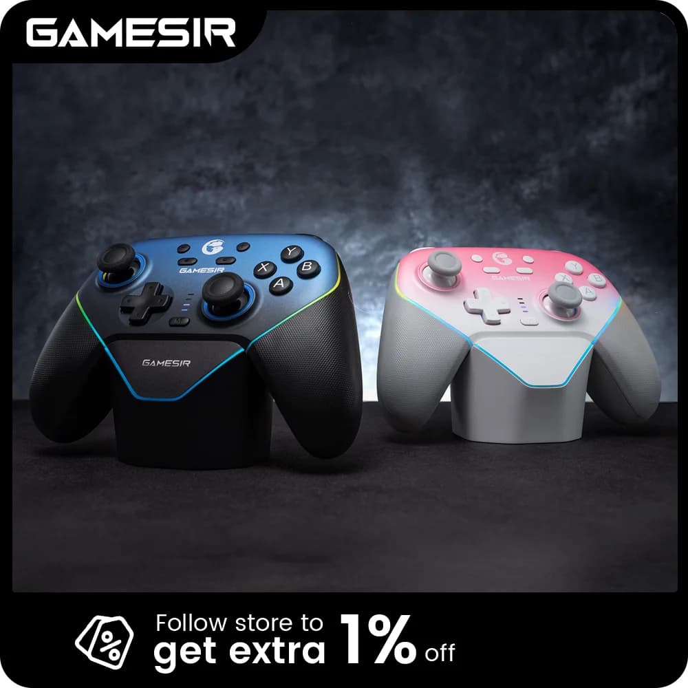 GameSir Super Nova Wireless Switch Controller with Charging Dock, Bluetooth Gamepad with Hall Effect for Nintendo Switch 2 Phone