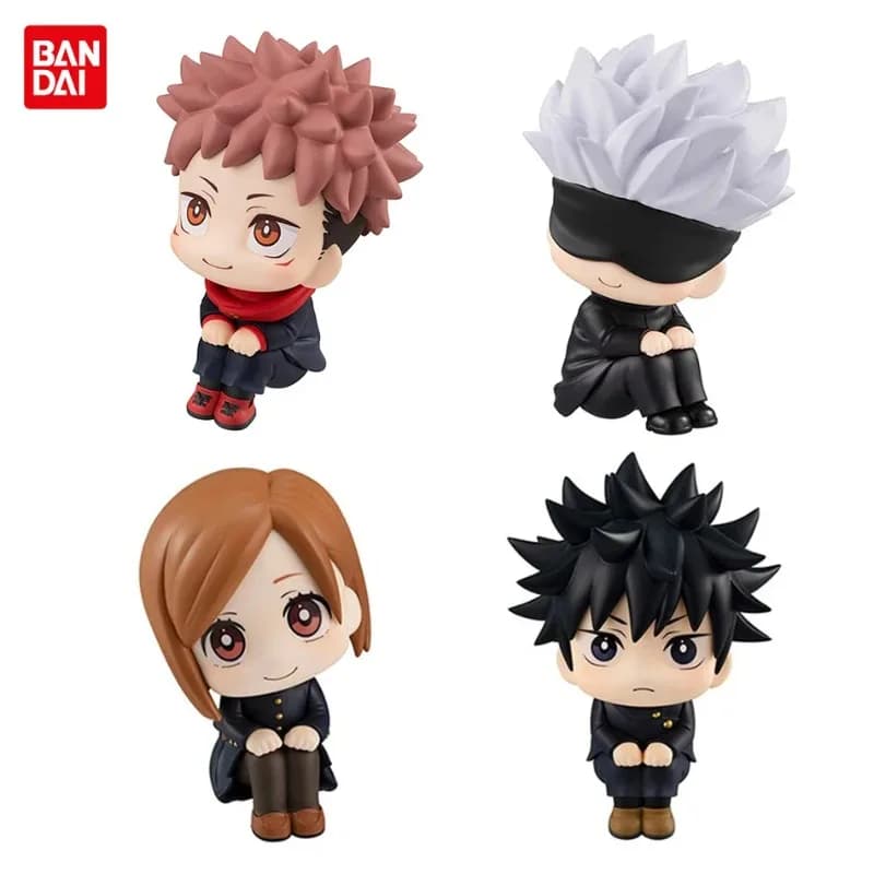 Figurina Anime Jujutsu Kaisen Look Up Chousou, Versione Q Satoru Gojo/Geto Suguru, Statuetta in PVC da Collezione