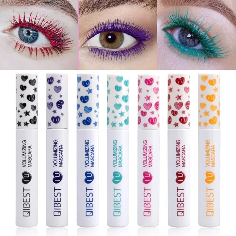 7 colori/Set Waterproof Color Mascara Eyeliner Charming long lasting Colorful Curling allungamento Extension ciglia