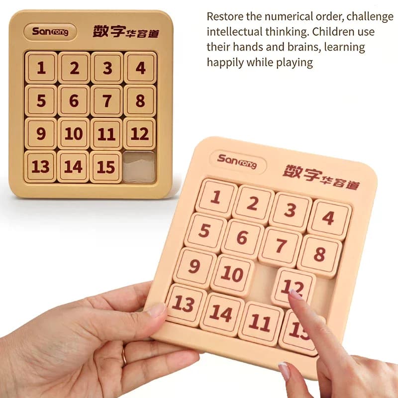 Children's Digital Huarong Road Math Educational Toys Logic Thinking Training Toys For School Students