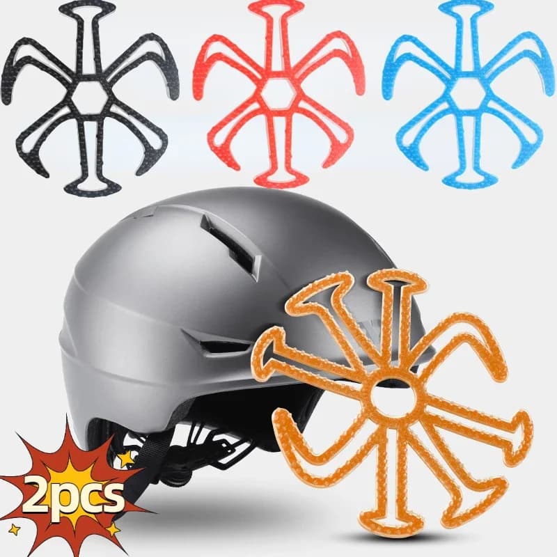 2 pcs flexible helmet inside Silicone Fan Pad Anti-deformation lining for helmet padding motorcycle accessories for helmet bike accessories