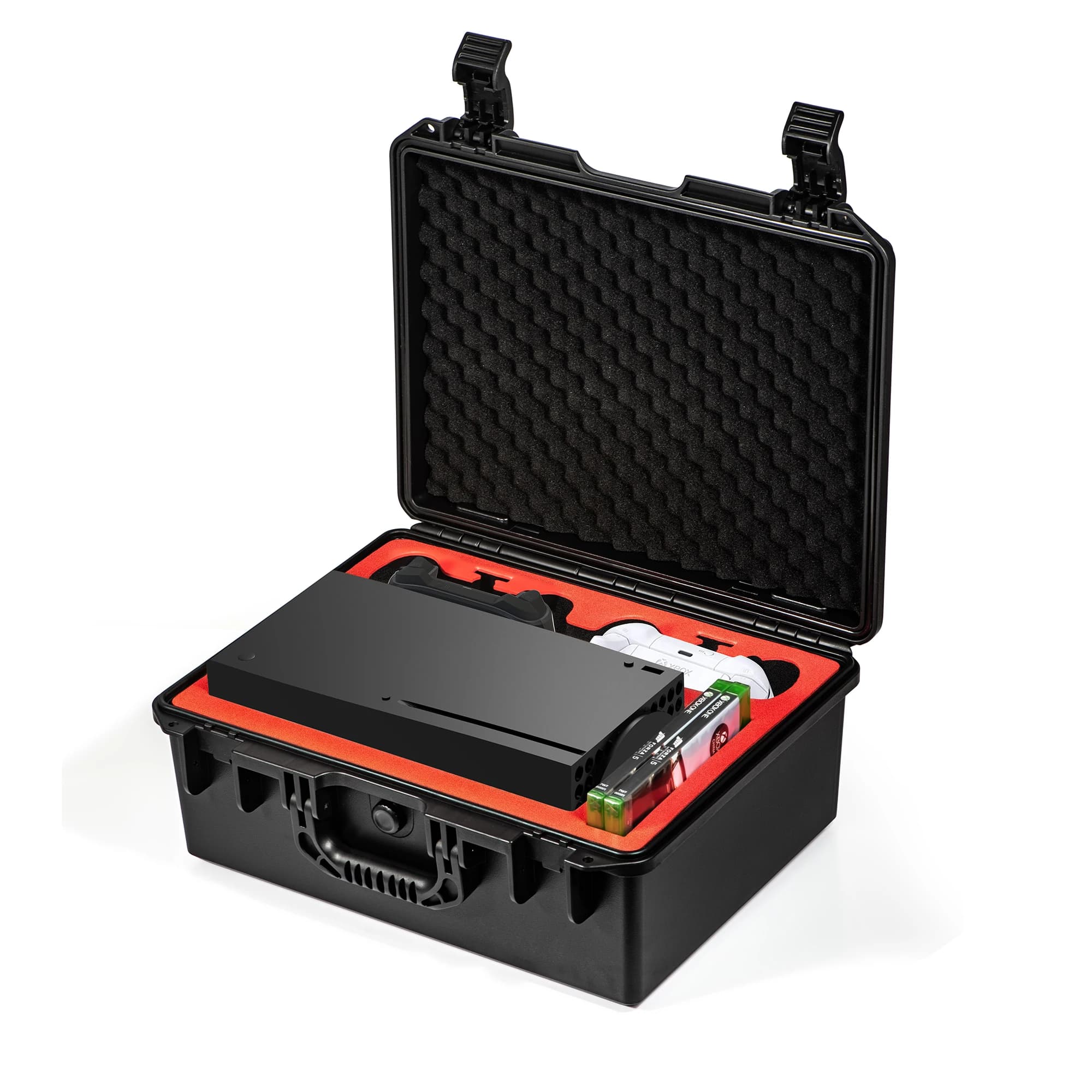 Custodia rigida professionale Deluxe con fodera morbida per Console Xbox Series X, cuffie per controller e altri accessori
