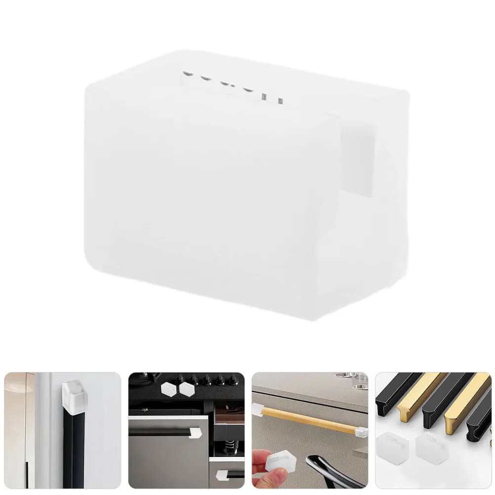 8 Pezzi Protezioni Angolari in Silicone per la Sicurezza dei Bambini, Morbide Protezioni per Bordi di Mobili, Coperture Anti-Collisione per Maniglie di Cassetti per la Cameretta dei Bambini e la Casa