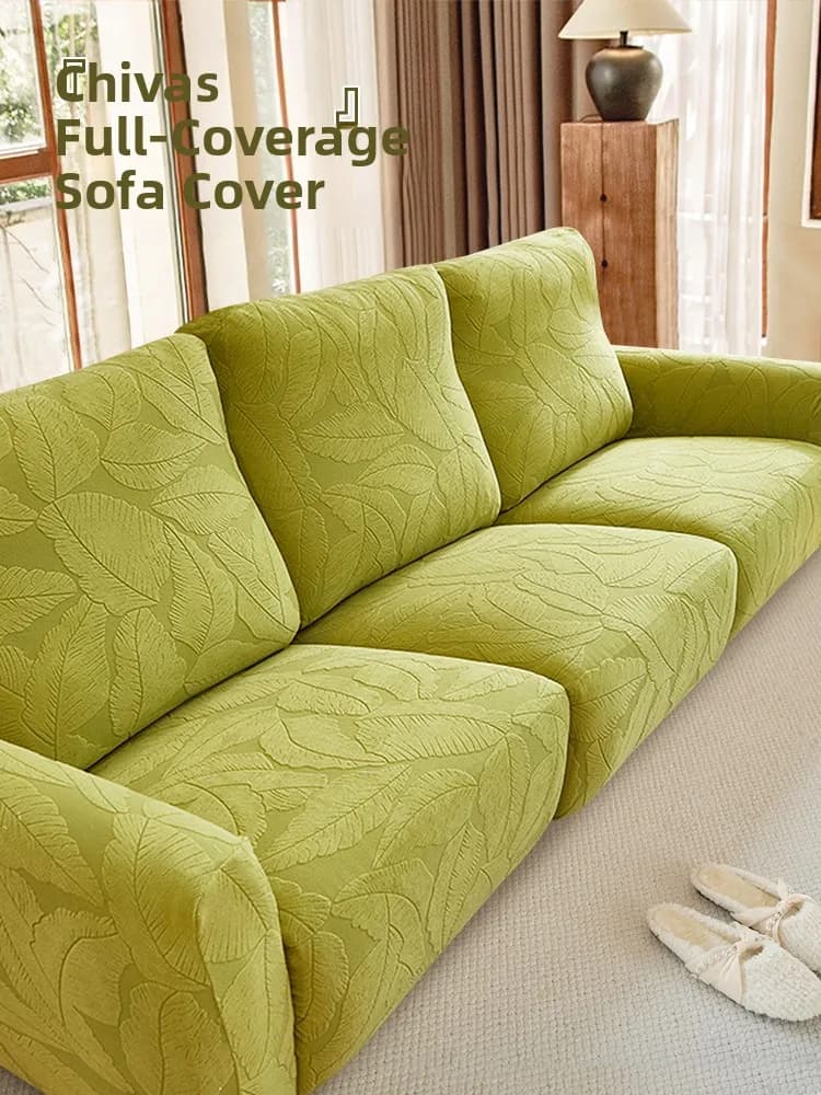 First Class Sofa Cover Anti Scratch Dust Proof Universal Four Seasons Chiawan Sofa Protector Leaf Pattern Home T...