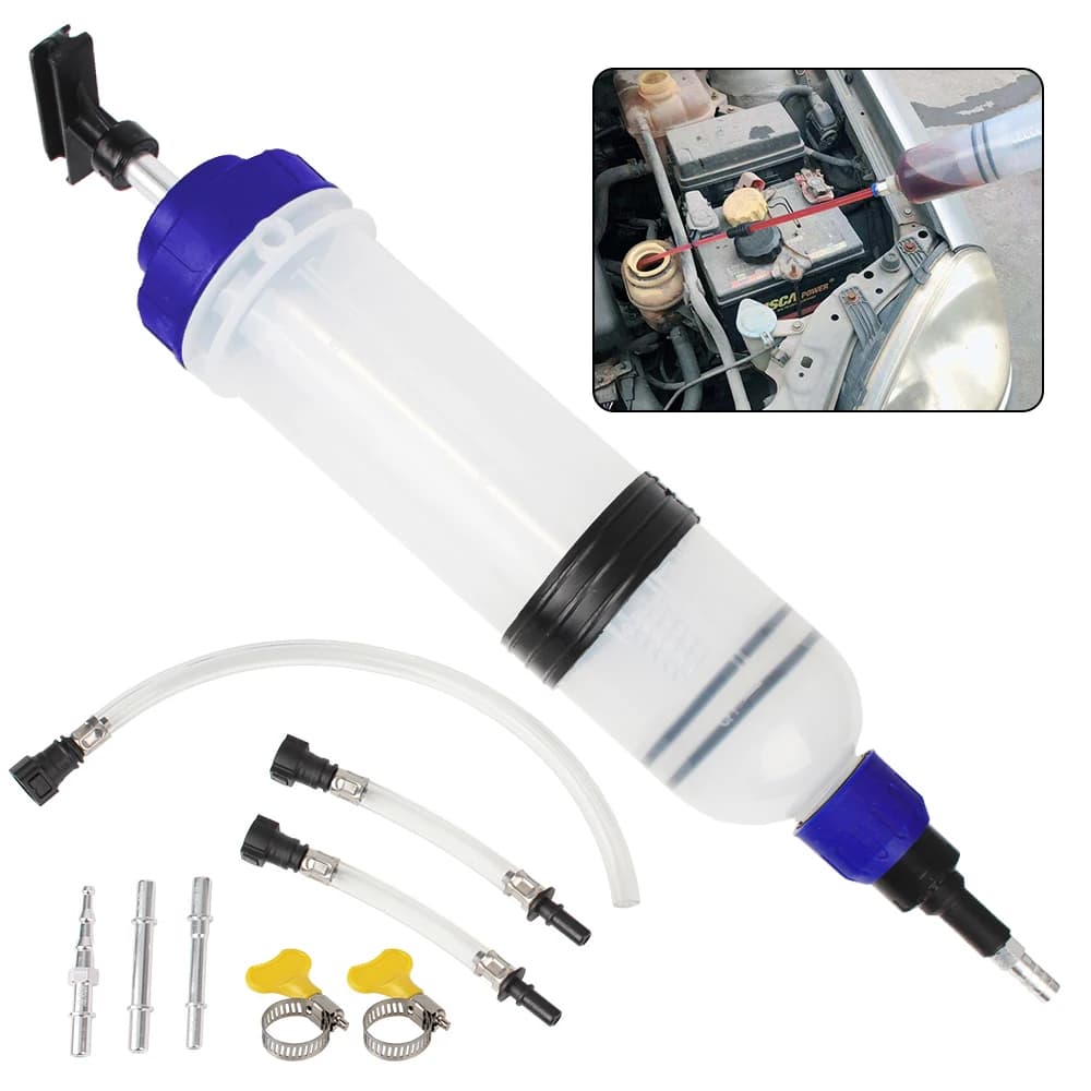 Siringa di riempimento per trasferimento carburante 200cc 500cc 1500cc Estrattore manuale di fluidi per olio per auto Pompa di iniezione Aspirazione di liquido per freni Aspirapolvere