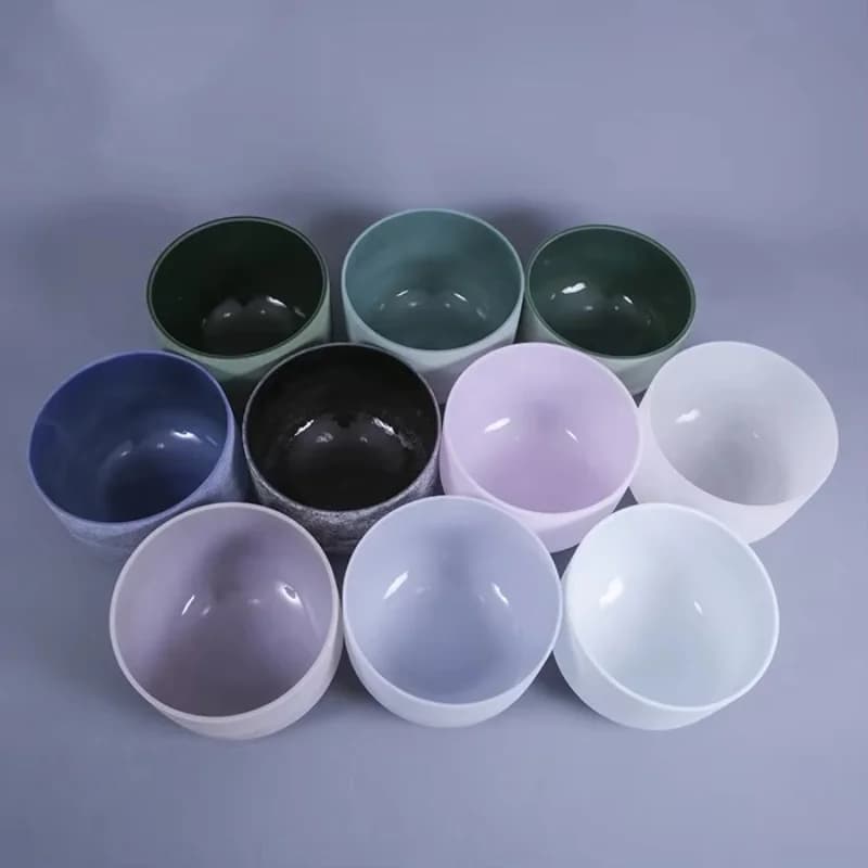 Customized Crystal Glass Healing Quartz Singing Bowl