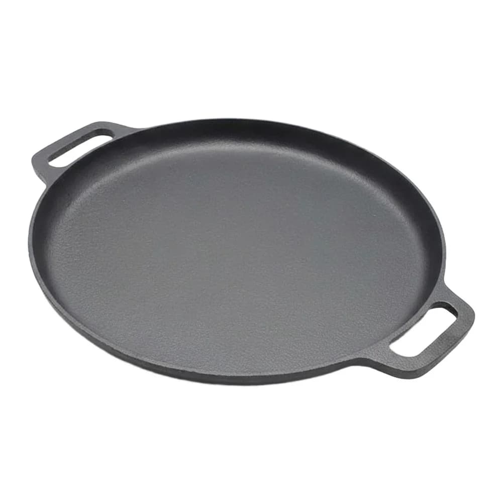 Pancake in ghisa e padella con bordo per piani cottura a induzione Pentola per friggere Fornello a induzione a gas Pentole da cucina