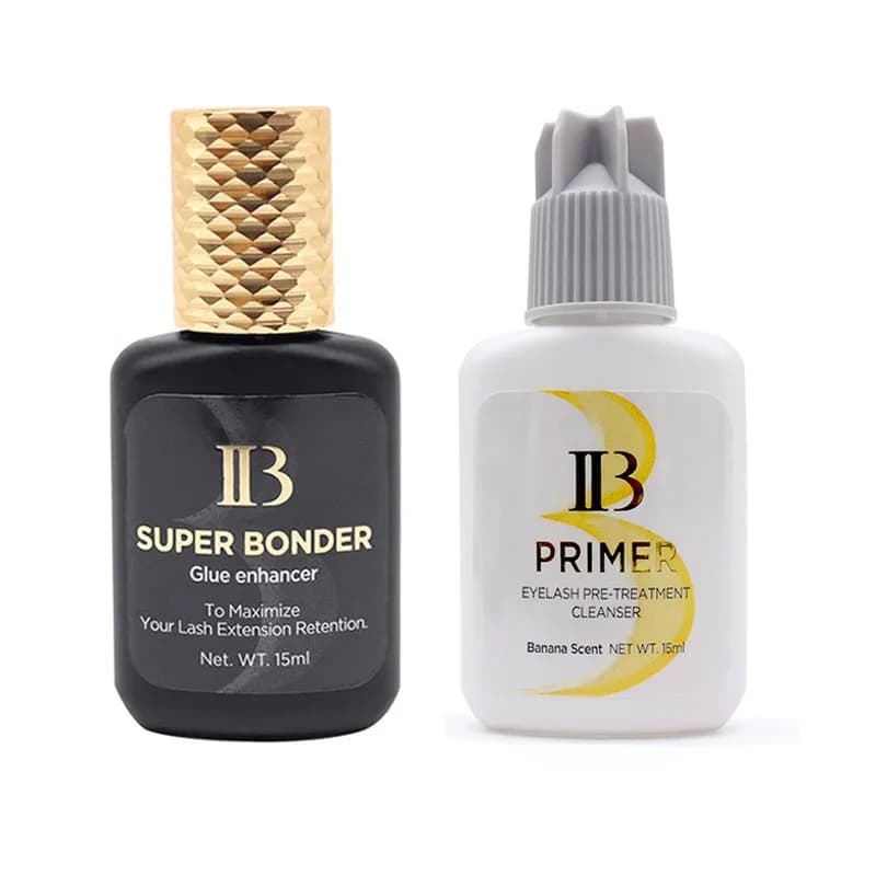 1 bottiglia IBeauty Super Bonder Banana Primer Estensione ciglia finte Asciugatura rapida Lunga durata Corea Booster Forte adesivo Forniture