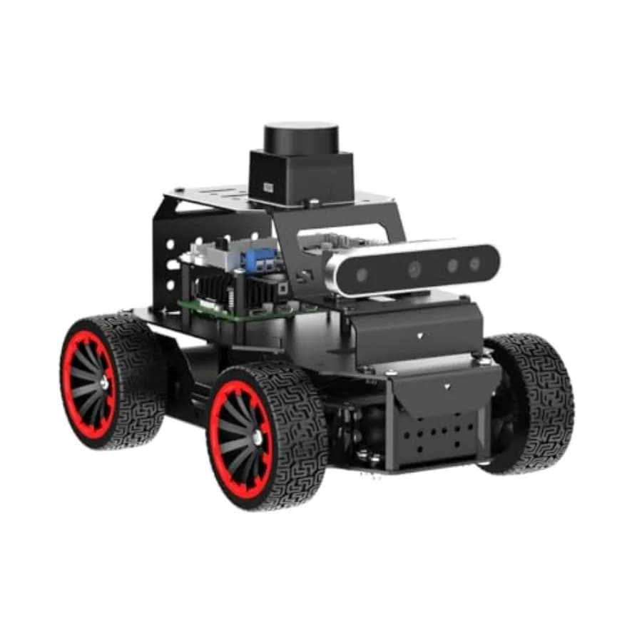 Robot Car ROS2 per Raspberry Pi: Telaio Ackermann con Visione AI, Mappatura SLAM, Guida Automatica, Controllo Vocale, Programmabile in Python