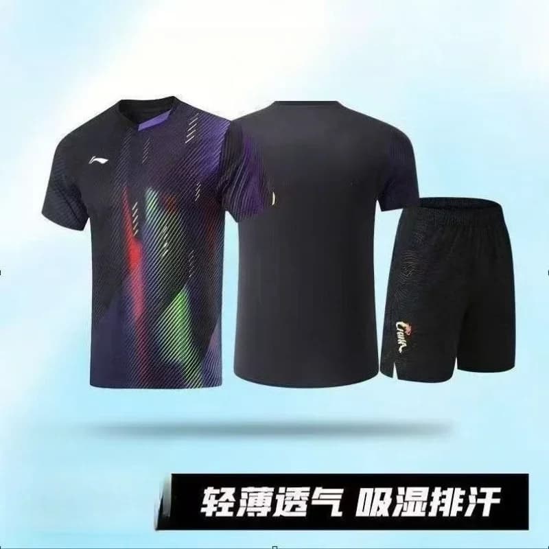 New Badminton Table Tennis Sportswear Short-sleeved Clothes Breathable Quick-drying Technology Sweat-absorbent T-shirt Tops