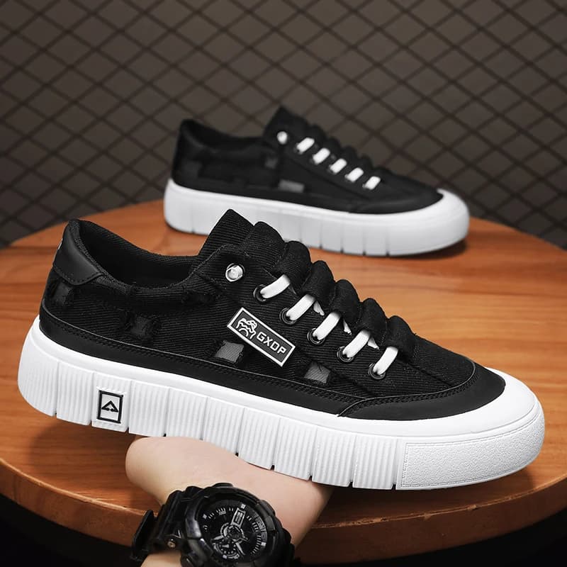 Nuove Scarpe Casual da Uomo, Sneakers in Tela per Esterni, Scarpe da Passeggio, Mocassini Comodi, Calzature Maschili, Tenis Hombres Verde Bianco