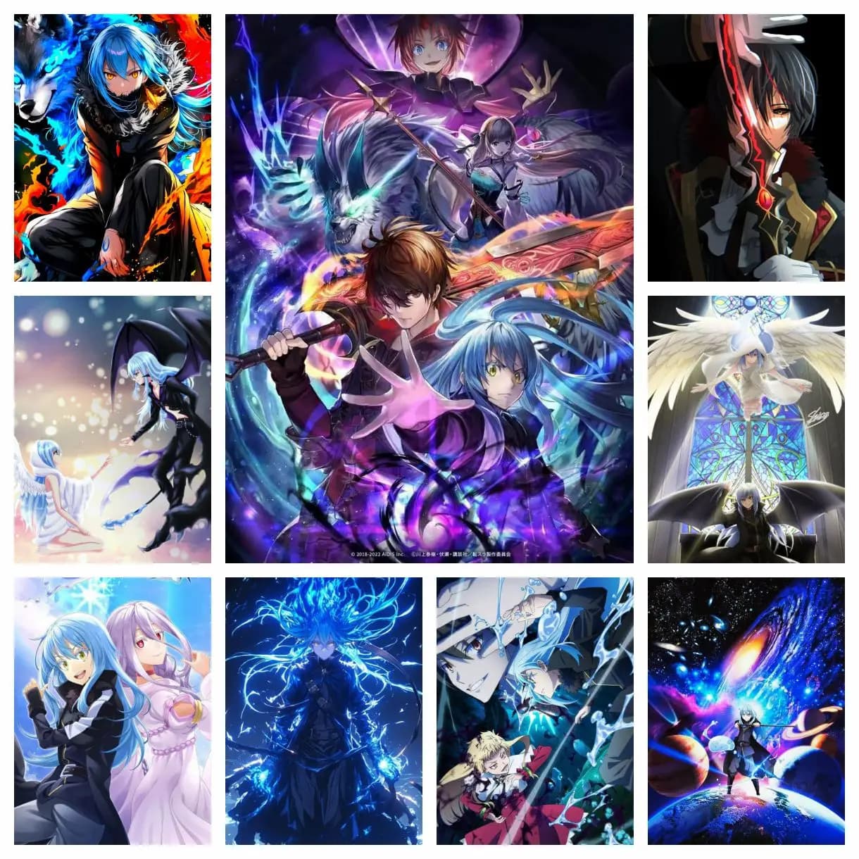 Quella Volta Che Mi Reincarnai Come Un Slime Rimuru Tempest Kit Diamond Painting 5D Fai da Te Arte Artigianale Regalo Decorazioni per la Casa