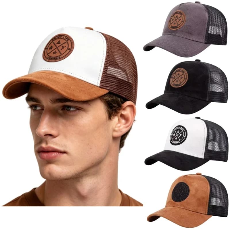 ENJOY LIFE Adjustable Baseball Cap Classic Snapback Dad Hat Breathable Trucker Mesh Hat Golf Fishing Outdoor Sun Cap