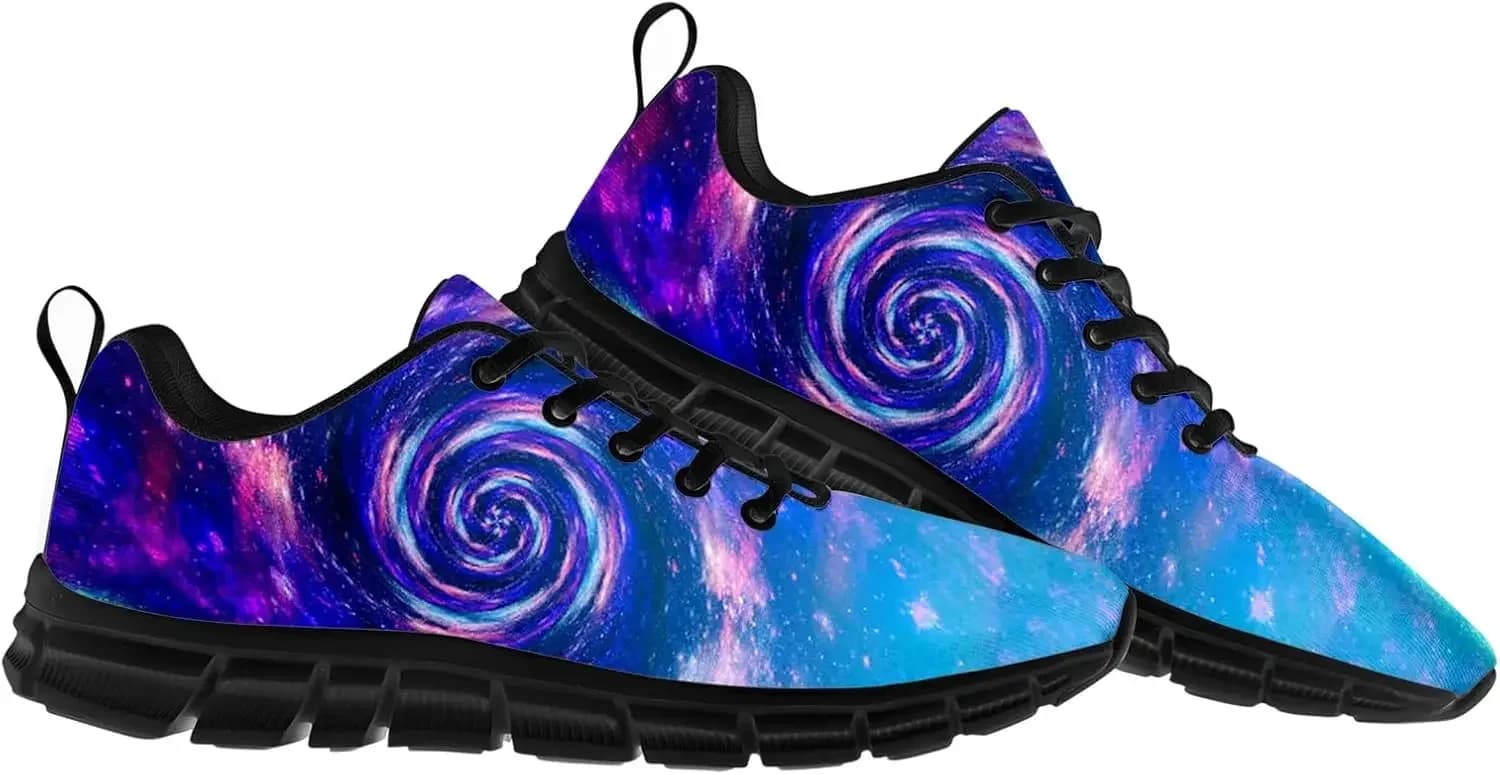 Scarpe sportive colorate Galaxy, sneakers con lacci, sneakers traspiranti per uomo, donna, ragazzo, ragazza, giovani