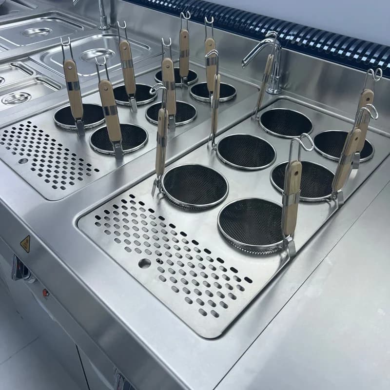TLF Macchina per cucinare noodle per pasta commerciale Fornello per pasta elettrico a risparmio energetico con sollevamento automatico dell'armadio