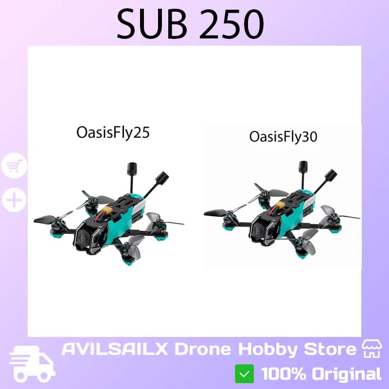 Drone FPV Sub250 OasisFly25/OasisFly25 O4 Pro Combo - Pronto per il Volo in Interni ed Esterni