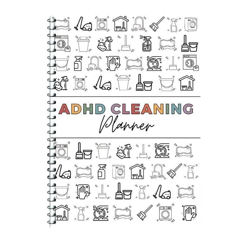 Nuovo agenda di pulizia per la famiglia ADHD CLEANING, agenda per la vita quotidiana, accessori per l'ufficio, agenda giornaliera, quaderno carino