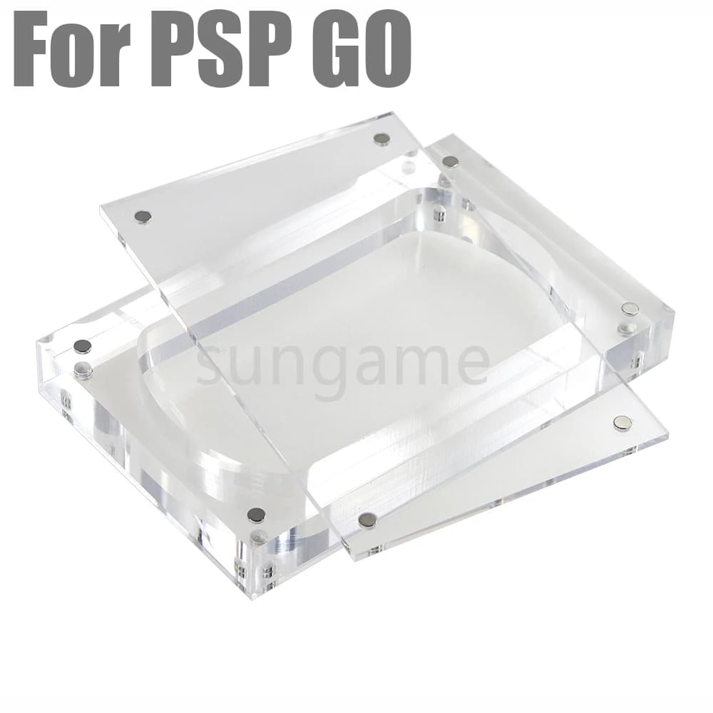 Protezione per scatola in acrilico da 1 pezzo per console PSP GO Raccogli scatole Custodia per giochi Custodia trasparente