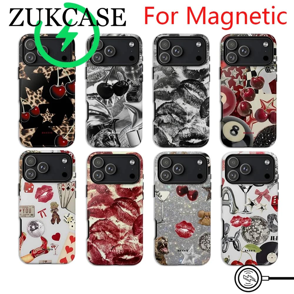 Luxury Clmj Grivibe Magnetic Phone Case for iPhone 18 17 16e 16 15 14 13 12 11 Air Pro Max Plus Double-layer Back Cover