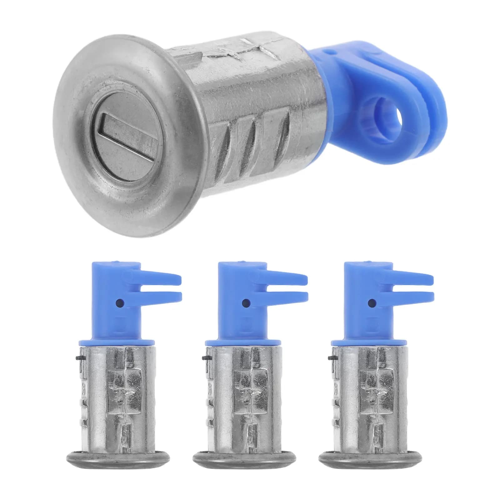 4Pcs Electric Bike Seat Lock Set Universal Scooter Seat Lock Repair Part Quick Release Clamp Metal Security Latch Anti-Theft