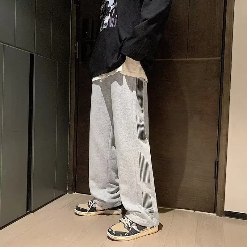 Pantaloni Larghi da Uomo alla Moda, Pantaloni Sportivi con Coulisse, Pantaloni Larghi da Basket, Jogging, Casual, per Esterni, Quotidiani
