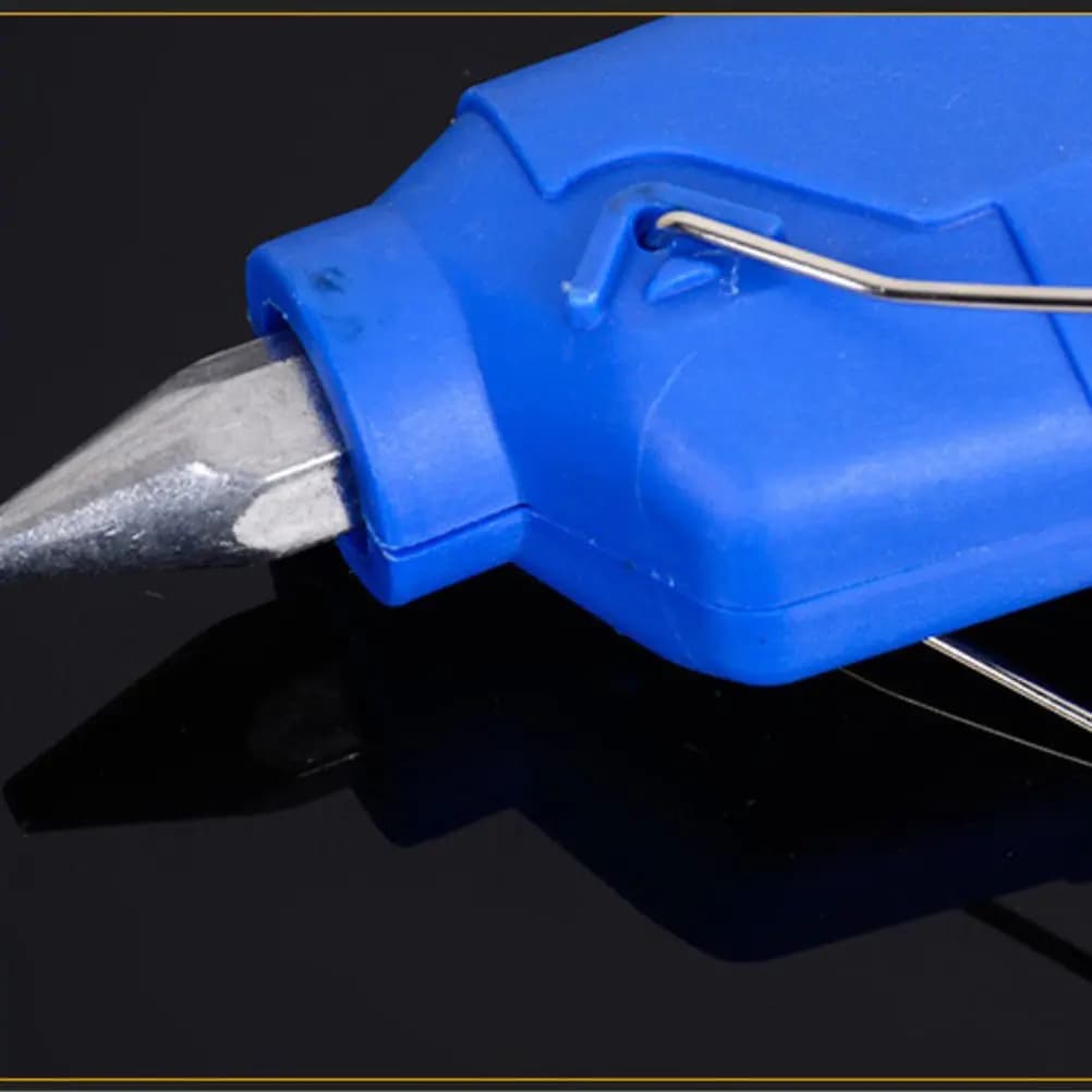 Pistola per colla a caldo da 100W con grilletto ergonomico, riscaldamento rapido in 1 minuto, stick di colla da 105-115mm, ideale per riparazioni fai-da-te su legno, metallo, vetro e tessuto.