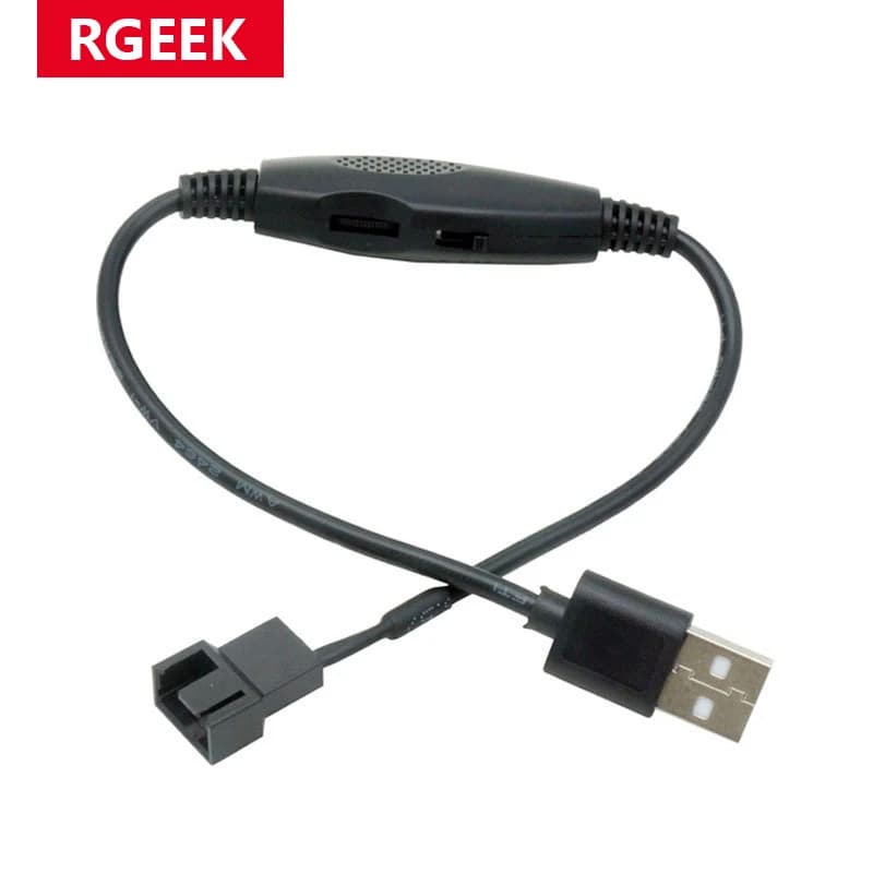 Ventola da USB a 4 pin PWM 5 V Ventola con maniche USB da USB a 4 pin Custodia Adattatore ventola Cavo connettore Adattatore di alimentazione Cavo di ricambio