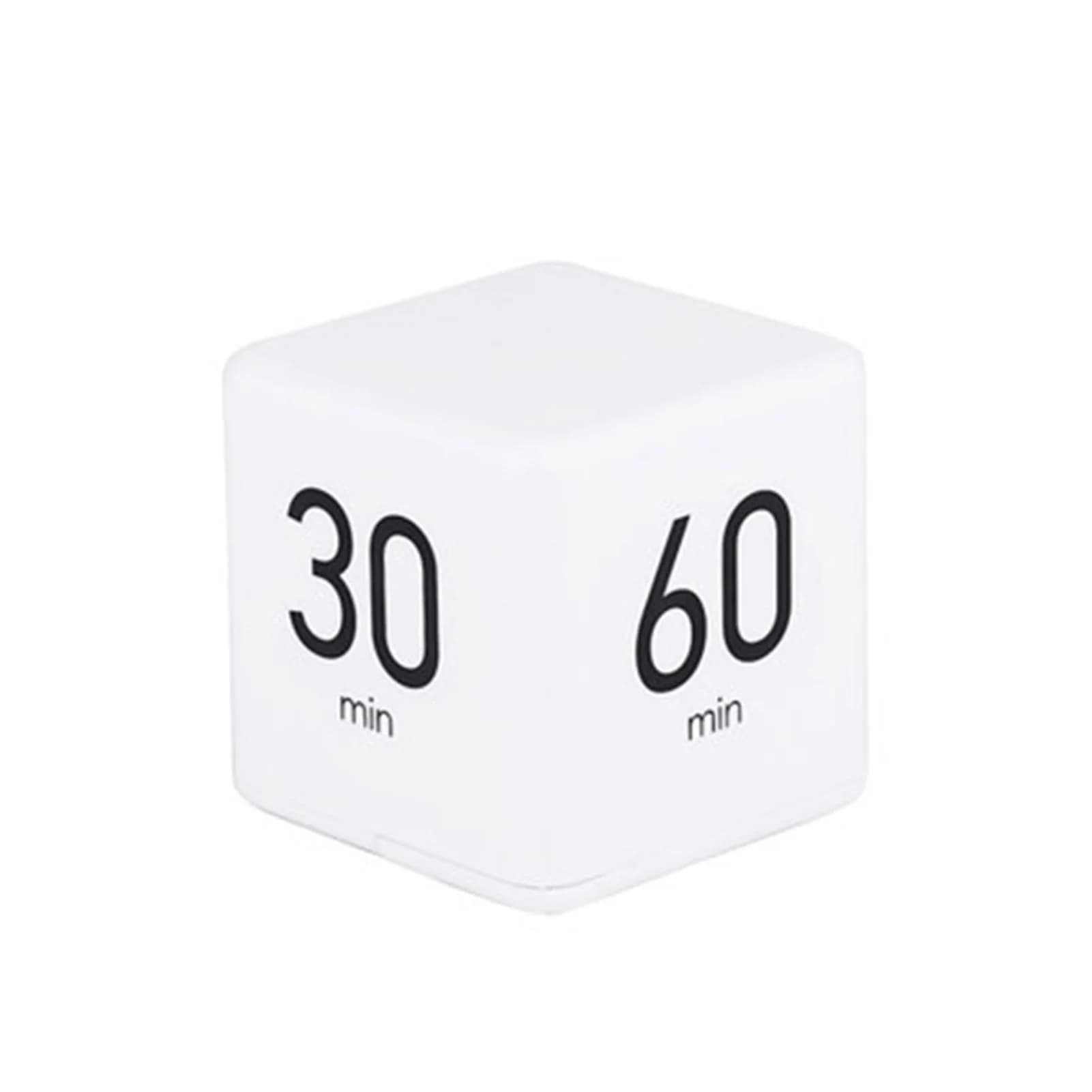 Portable Cube Timer Digital Kitchen Timer Countdown Alarm 1-10-20-60 Minutes Flip Timing with Digital Display Time Management