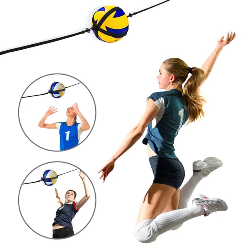 Aiuto alla pratica per servire la grande cintura da allenamento per punte da pallavolo Spike Trainer Attrezzatura da allenamento per pallavolo flessibile e resistente all'usura