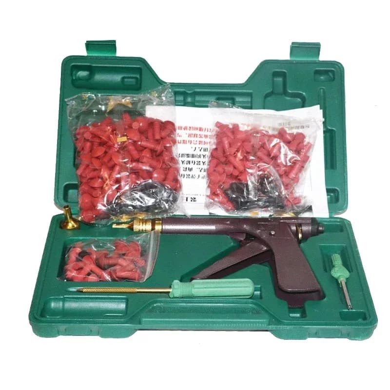 Kit di strumenti per la riparazione di pneumatici sottovuoto per ruote per auto senza camera d'aria Kit pistola per riparazione pneumatici sottovuoto con tappi a fungo