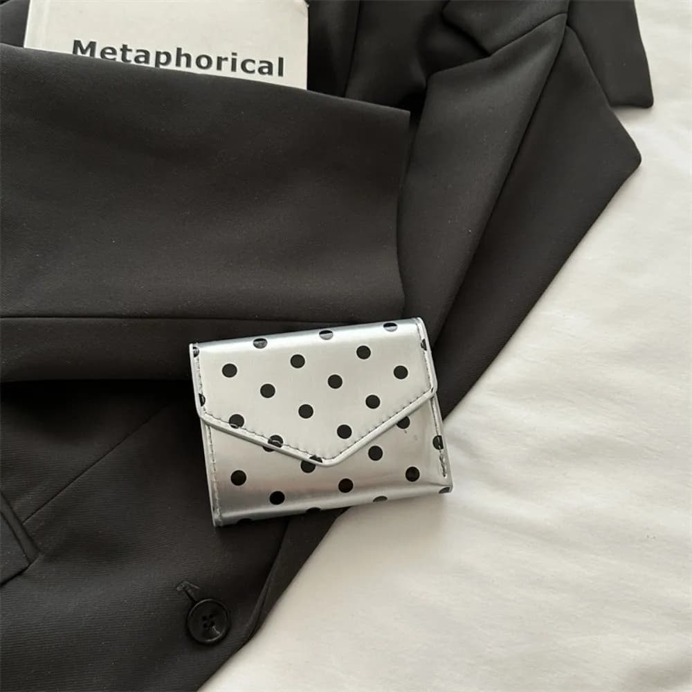 Fashion Polka Dot Pattern Polka Dot Wallet Wear Resistant Smooth Surface Coin Purse Korean Style Clutch Purse Women's Wallet