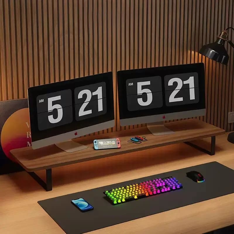 E-Sports Computer Riser Desktop Storage Rack Extended Wide Length Monitor Screen Base Stand Multi-Functional Organizer