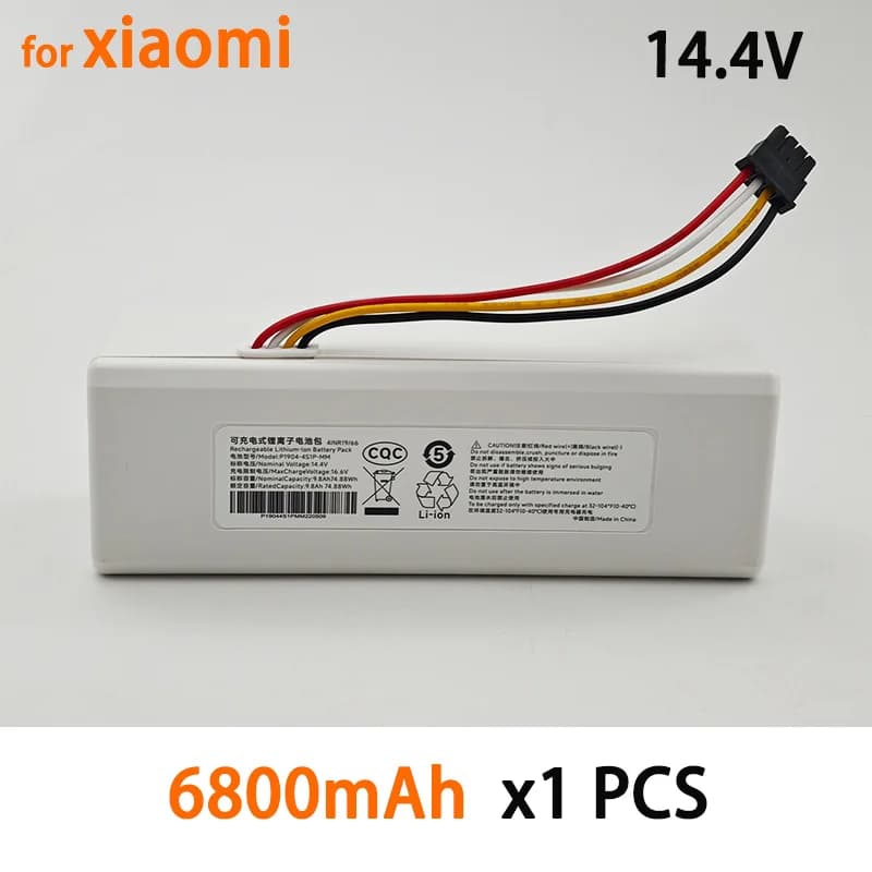 Direct sale from factory to 100% for vacuum robot spare batteries Xiaomi Mijia 1C VXQ01/RM P1904-4S1P-MM, delivery in 24 hours, fast logistics