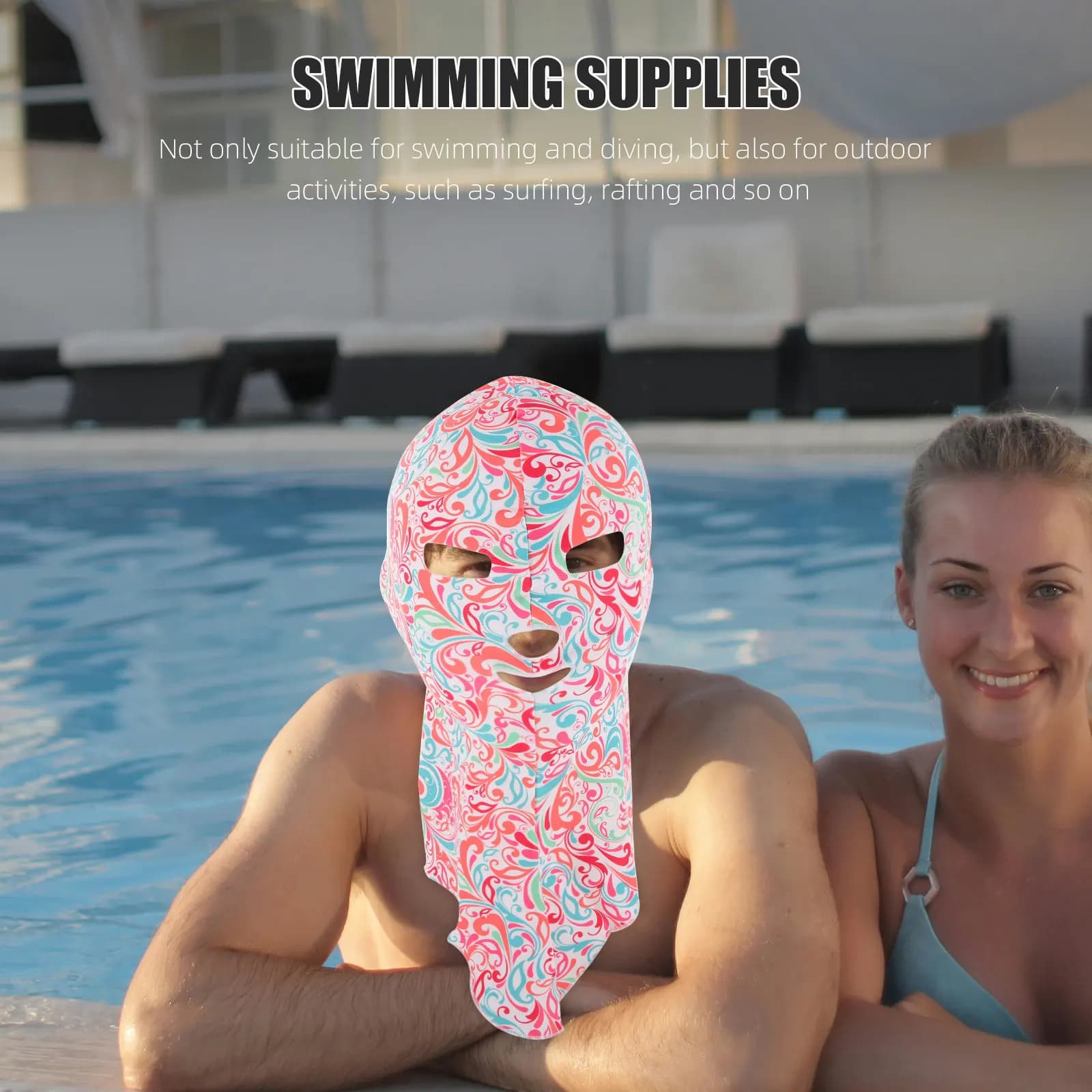 Cuffie da Nuoto per Donne, Maschere Protettive Traspiranti per Immersioni e Nuoto