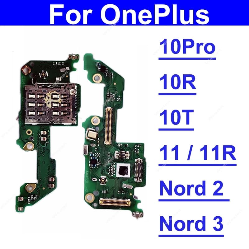 Per Oneplus 1+ Nord 2 3 5G 10 Pro 11 10T 10R 11R Vassoio scheda SIM Lettore Slot Presa Connettore della scheda Parti del cavo flessibile