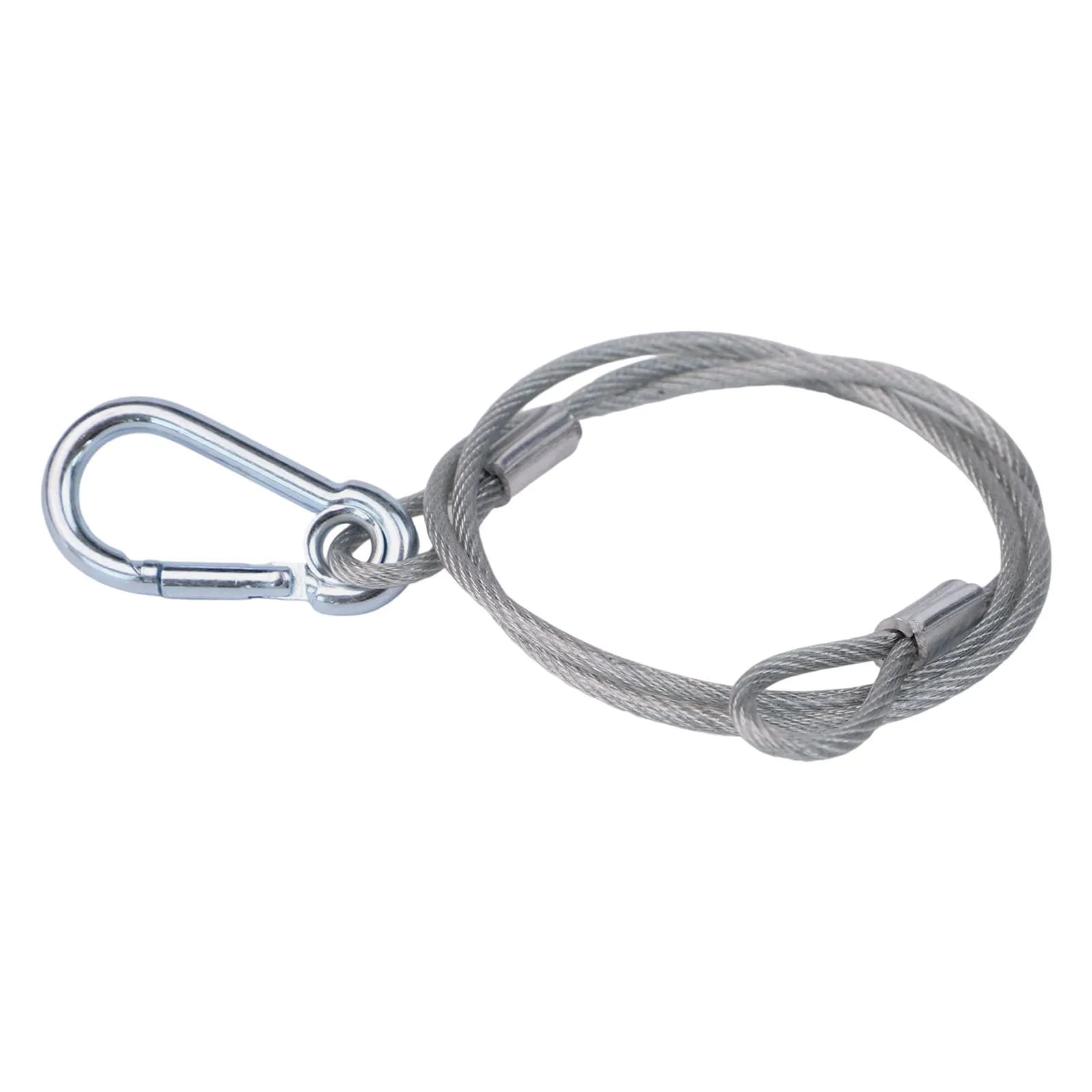 8 Pezzi Cavo di Sicurezza per Illuminazione Scenica e DJ, 20KG 700mm, Resistente, con Blocco di Sicurezza