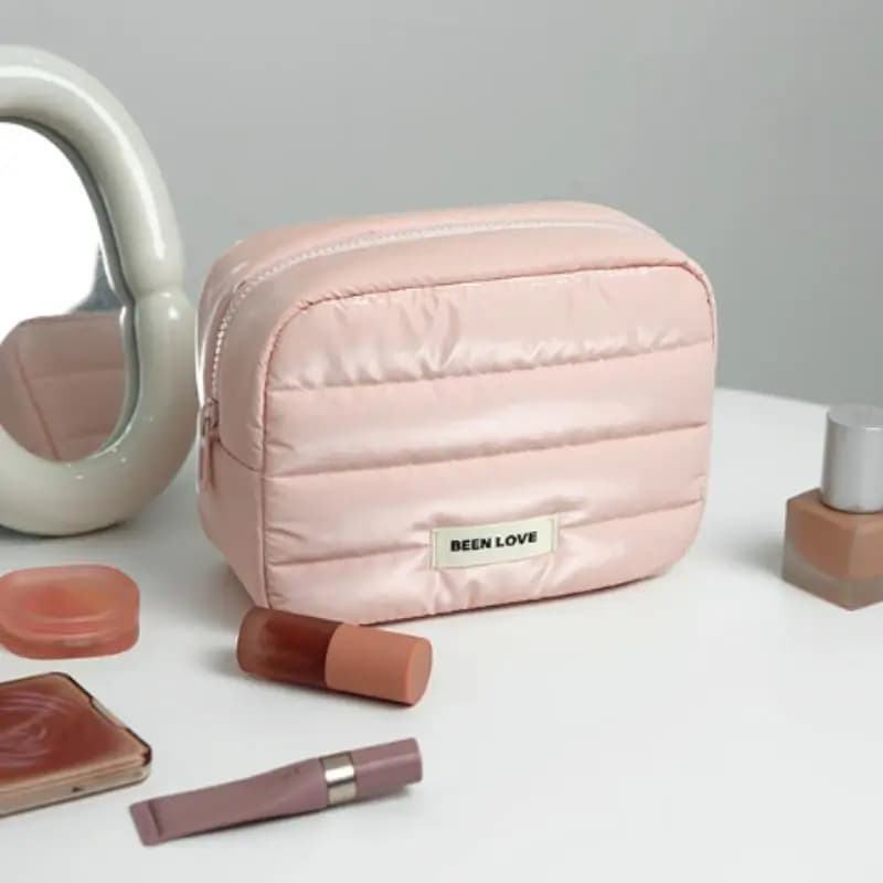 Borsa per il trucco multifunzionale, organizer per cosmetici da viaggio di grande capacità per donne, ragazze e adolescenti