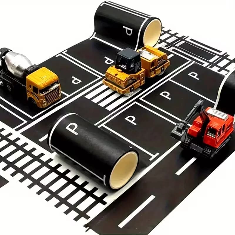 Nastro in velcro per autostrada, nastro creativo per aree di parcheggio, strade e ferrovie, nastro decorativo per fai da te e artigianato, adesivi