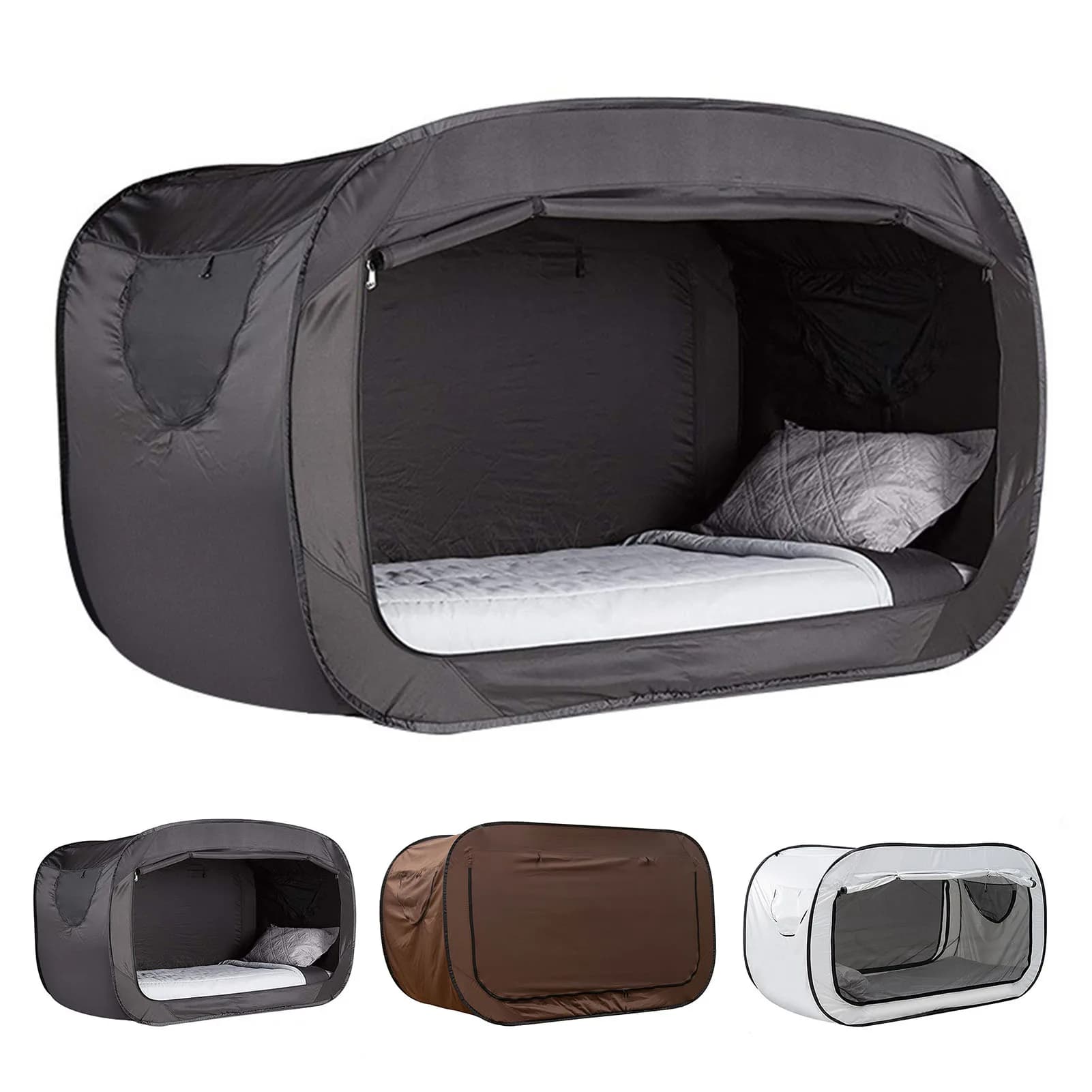 Tenda da campeggio pieghevole per letto pop per privacy all'aperto Tenda da letto ombreggiante completamente chiusa per bambini e adulti