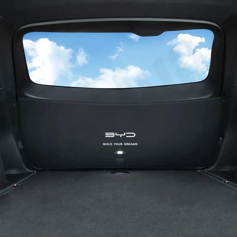 For BYD ATTO 3 YUAN PLUS 2022 2023 Car luggage door protection PU leather mat for luggage compartment mat for interior decoration