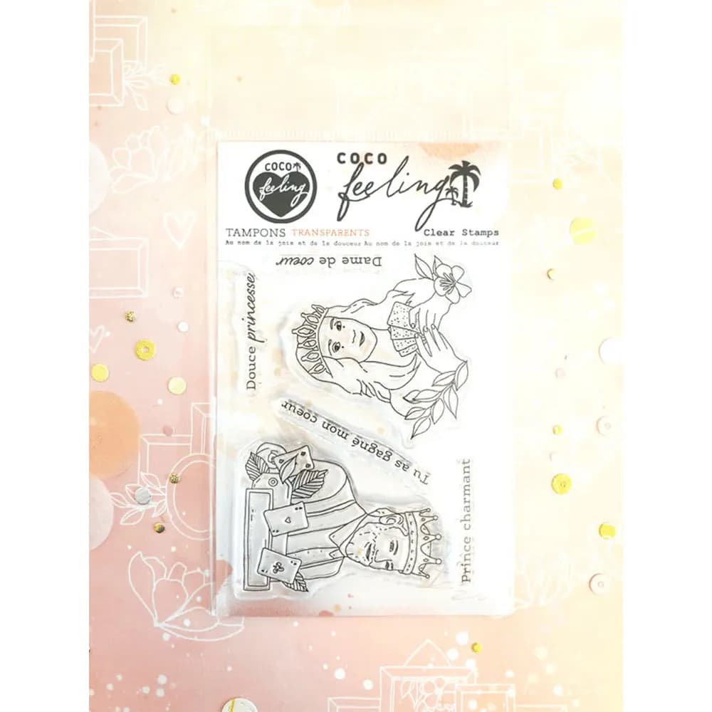 Fairy Tale & Game Themed Whimsical Character & Chess/Poker Stamps Fantasy & Playful Clear Stamps Set for Card Making Scrapbook