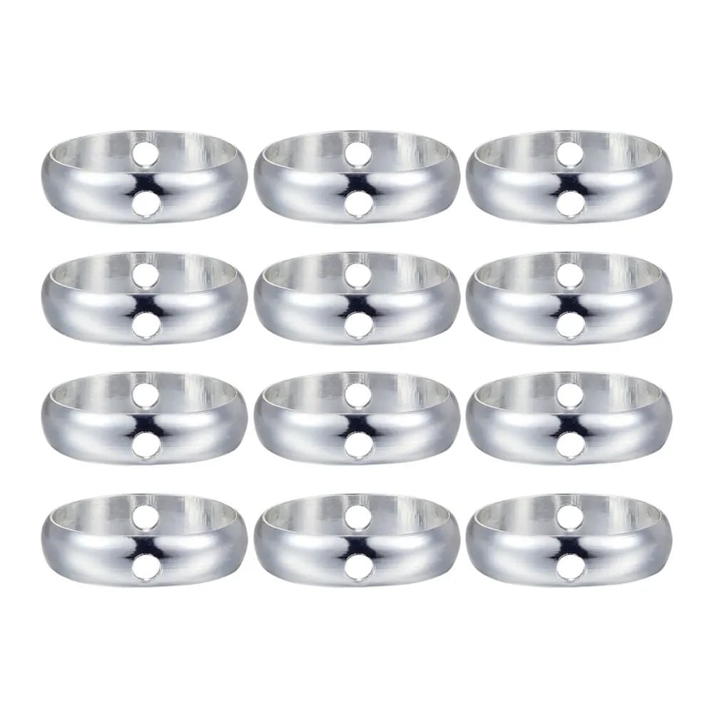 20 Pezzi Anelli di Giunzione in Metallo Premium per Creazione di Gioielli, Placcati in Argento, Circolari, per Orecchini e Bracciali, Accessori Fai-da-Te, 6mm OD 4mm ID