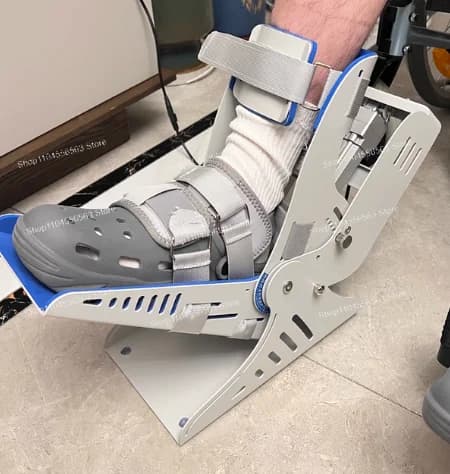 Dispositivo di Riabilitazione per Caviglia con Supporto Regolabile, Attrezzo Portatile per Recupero Post-Ictus e Terapia da Infortuni