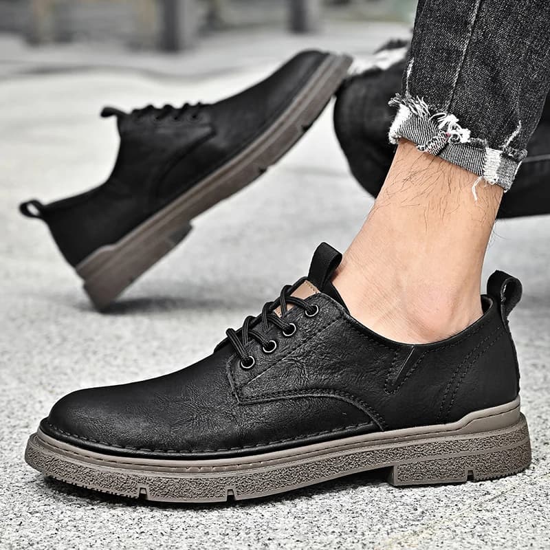 Men's casual leather shoes High quality British style Business or daily office Hot selling seasonal shoes Adult Versatile
