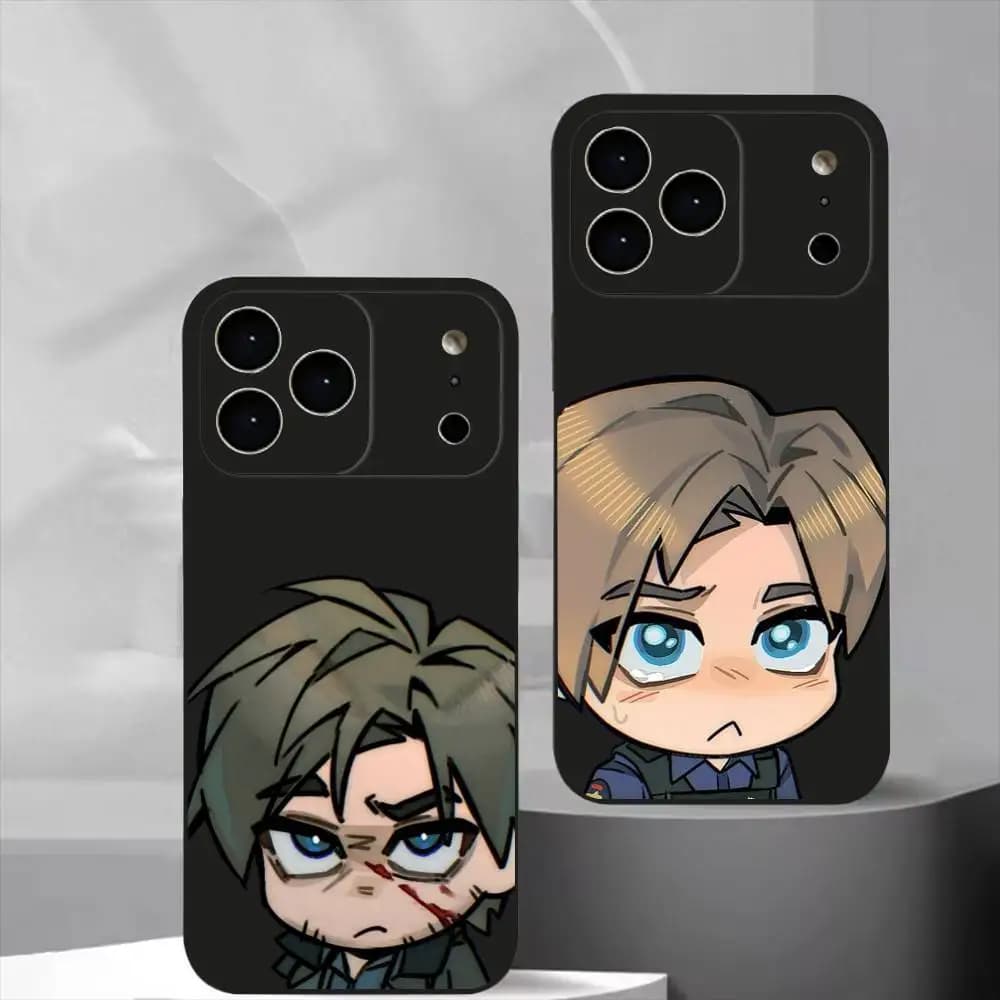 Resident Evil Game Leon Cool Phone Case For iPhone 17,16,15,14,13,12,11 Plus,Pro Max,Soft Silicone Cover